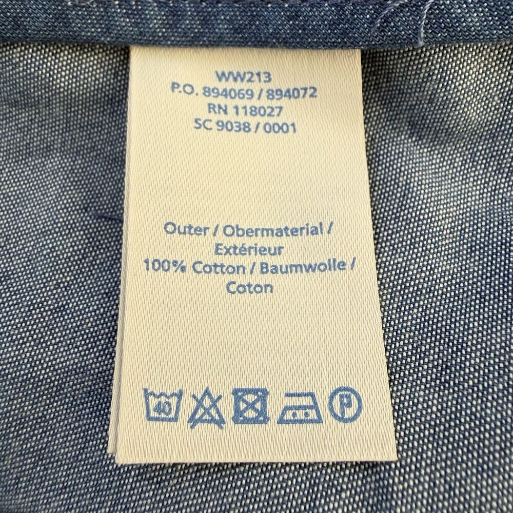 Boden Womens Denim Dress Button Down Flare Skirt Size 18 Long NWT Summer Casual - Picture 6 of 9
